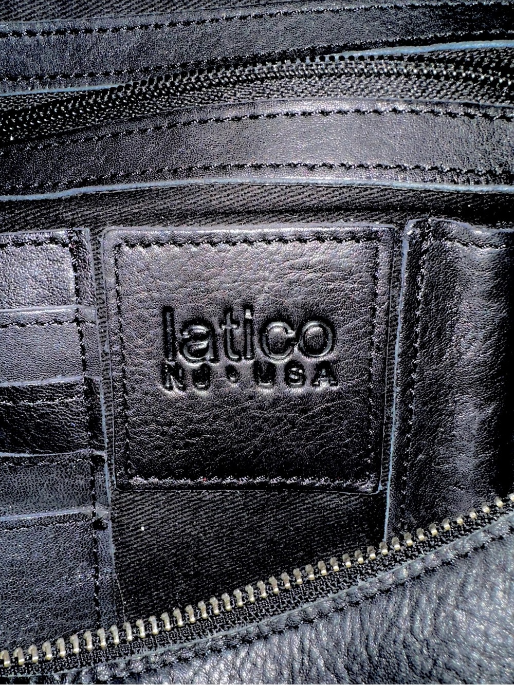 Latico Black Full-Grain Leather Callie Sling Crossbody - EUC - Picture 13 of 16